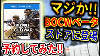 【BOCW】PSストアにベータ版(アイコン)が登場!!!!!!   実際にDL出来るか予約購入検証してみたら予想どうりだった件。。。