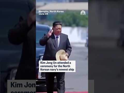 Kim Jong Un attends ceremony for new North Korean navy ship