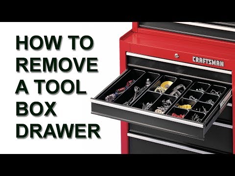 Craftsman Tool Box - Remove drawer with friction slides