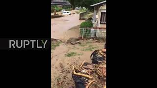 Japan: Floodwaters batter Hiroshima prefecture