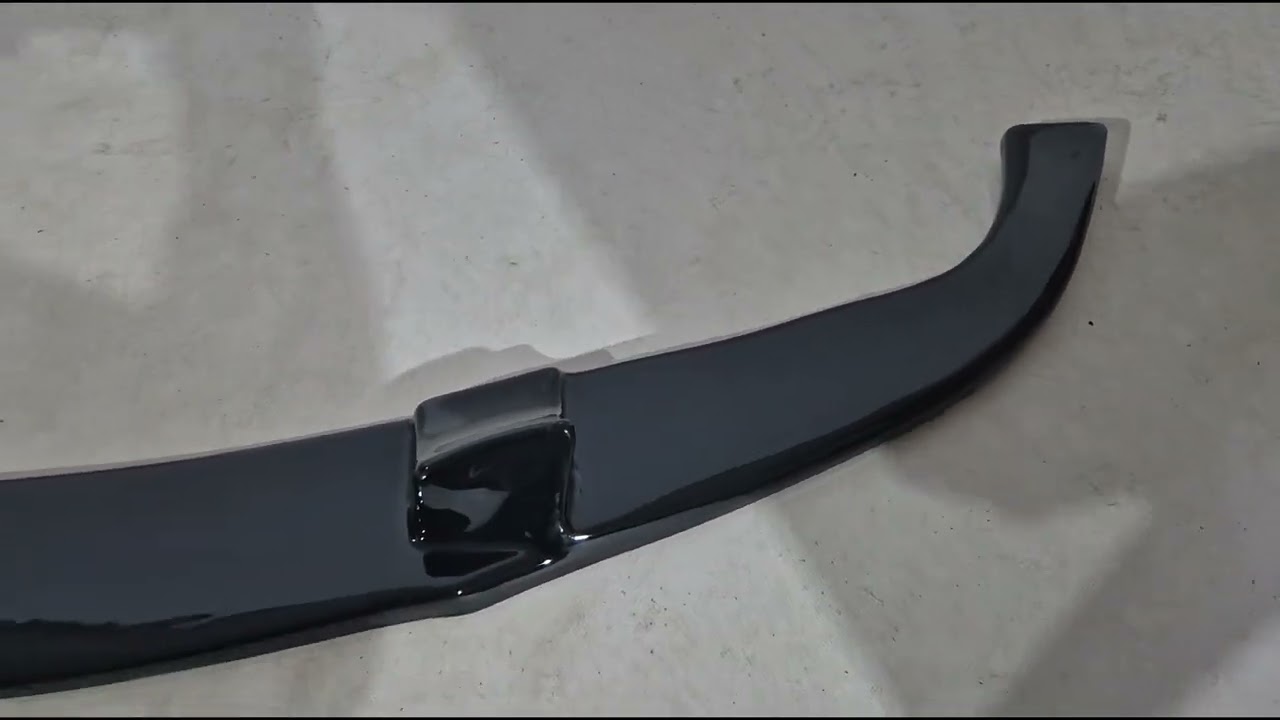 BMW 5 серия E60/E61 2003-2010 гг. Передний Лип DPT (Без плавников, Для M5 Hamann, Черный Глянец) Video 1