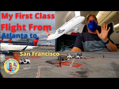 1st class Delta flight from Atlanta to San Francisco