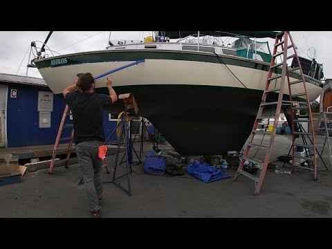 SV Aeolos - SAILBOAT Haulout - BOTTOM PAINT + Maintenance