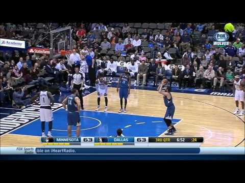 Kevin Love vs Dallas Mavericks 2013.11.30