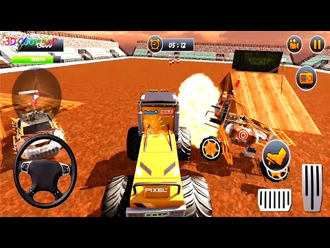 Monster Truck Demolition Derby Games：Extreme Stunts By Virtual #14 - Android Gameplay