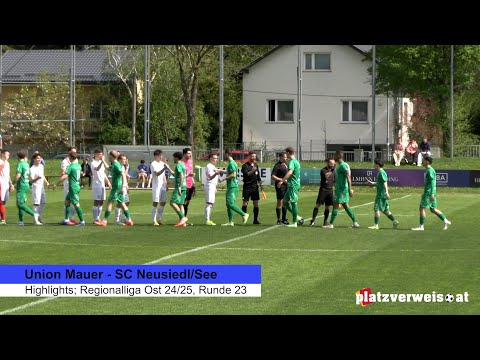 Highlights Union Mauer - Neusiedl, Regionalliga Ost 24/25