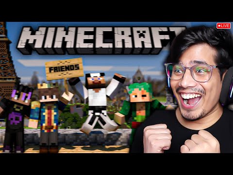 Parkour Challenge With Fleet SMP Members|Minecraft Live 😂