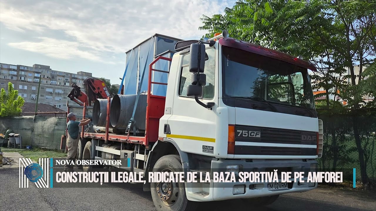 Construcții ilegale, ridicate de la baza sportivă de pe Amforei