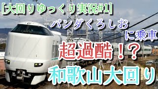 ［大回りゆっくり実況#1］パンダ🐼くろしおに乗車！超過酷！？和歌山大回り