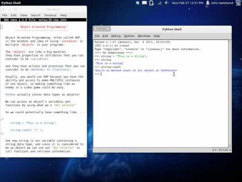 Python 26 Object Oriented Programming