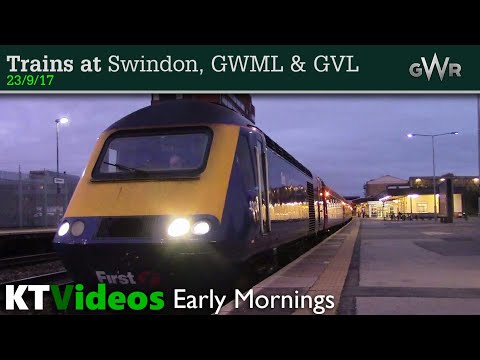 Trains at Swindon, GWML + GVL - 23/9/17