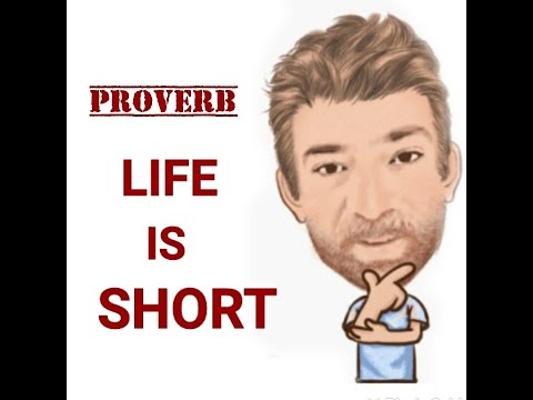 English Tutor Nick P Proverbs (379) Life is Short