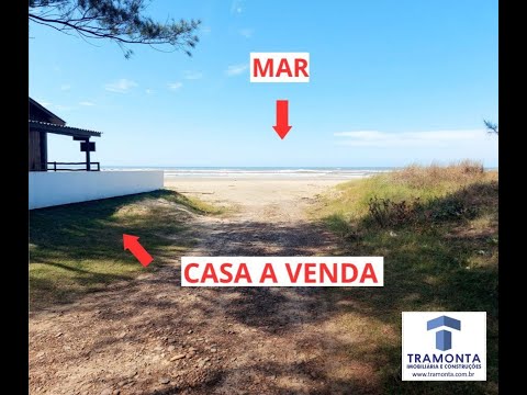 CASA BEIRA MAR (PÉ NA AREIA) A VENDA  - TOTALMENTE MOBILIADA