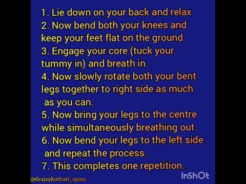 Best exercise for elderly people with back pain :Very safe and effective