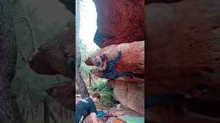 Video thumbnail of Obra de albañil, 6c. Albarracín