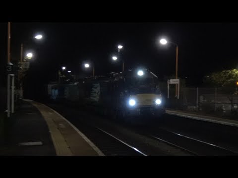 88005 and 68003 Cradley Heath, 08/10/19 (unfortunately in the dark)