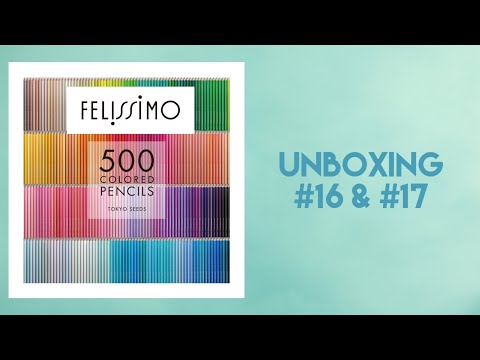 Felissimo 500 Colored Pencils, Tokyo Seeds - Unboxing #16 & #17