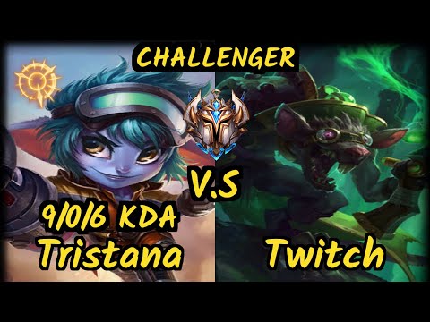 KZ Deft (TRISTANA) vs TWITCH - 9/0/6 KDA BOTTOM ADC CHALLENGER GAMEPLAY - KR