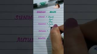 Seasons #month #seasons #spring #winter #autumn #summer