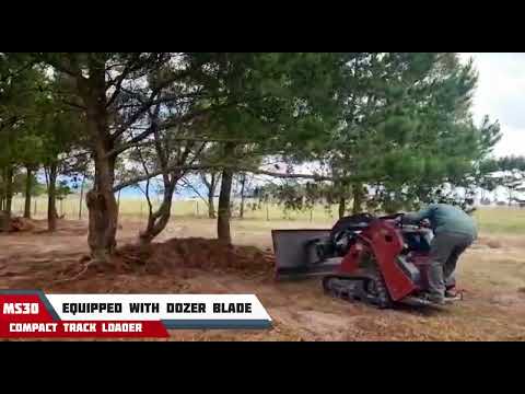 MS30 Track Loader - Site Clearing with Dozer Blade Attachment 😎🇿🇦