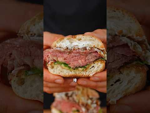 Perfect prime rib every time @MyCHEFiQ #primerib #sandwich #recipe