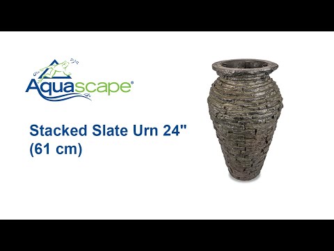 Create a Garden Fountain with the Aquascape Stacked Slate Urn 24"