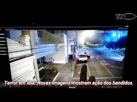 Novas imagens mostram ação de bandidos em Ibiá