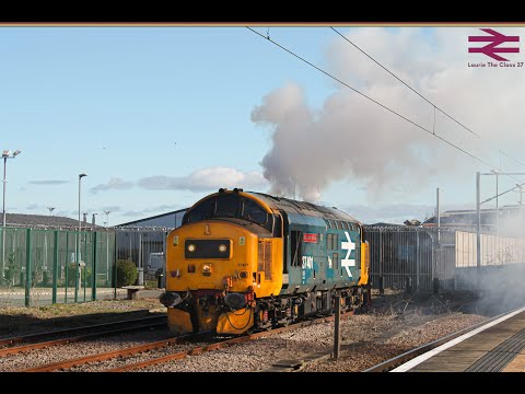 (HD) 37401 Gives Tones, Thrash and Clag While Departing York Parcels Sidings 0Z37 07/04/23
