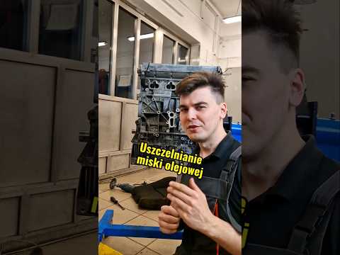 Sealing the oil pan - mechanics in 60 seconds #mechanic #automotive #automobile #car