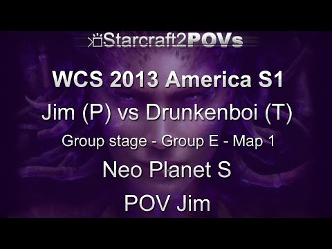 SC2 HotS - WCS 2013 AM S1 CL - Jim vs Drunkenboi - Group E - Map 1 - Neo Planet S - Jim