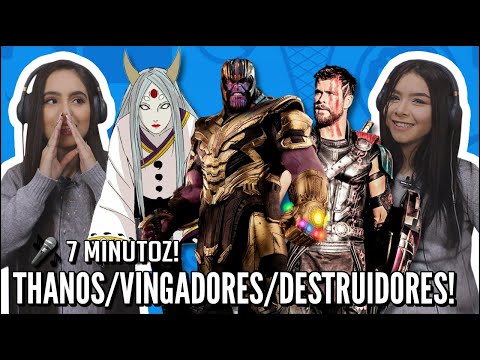JOVENS REAGEM A RAP DO THANOS, RAP DOS VINGADORES, RAP DOS DESTRUIDORES DE MUNDO - 7 MINUTOZ