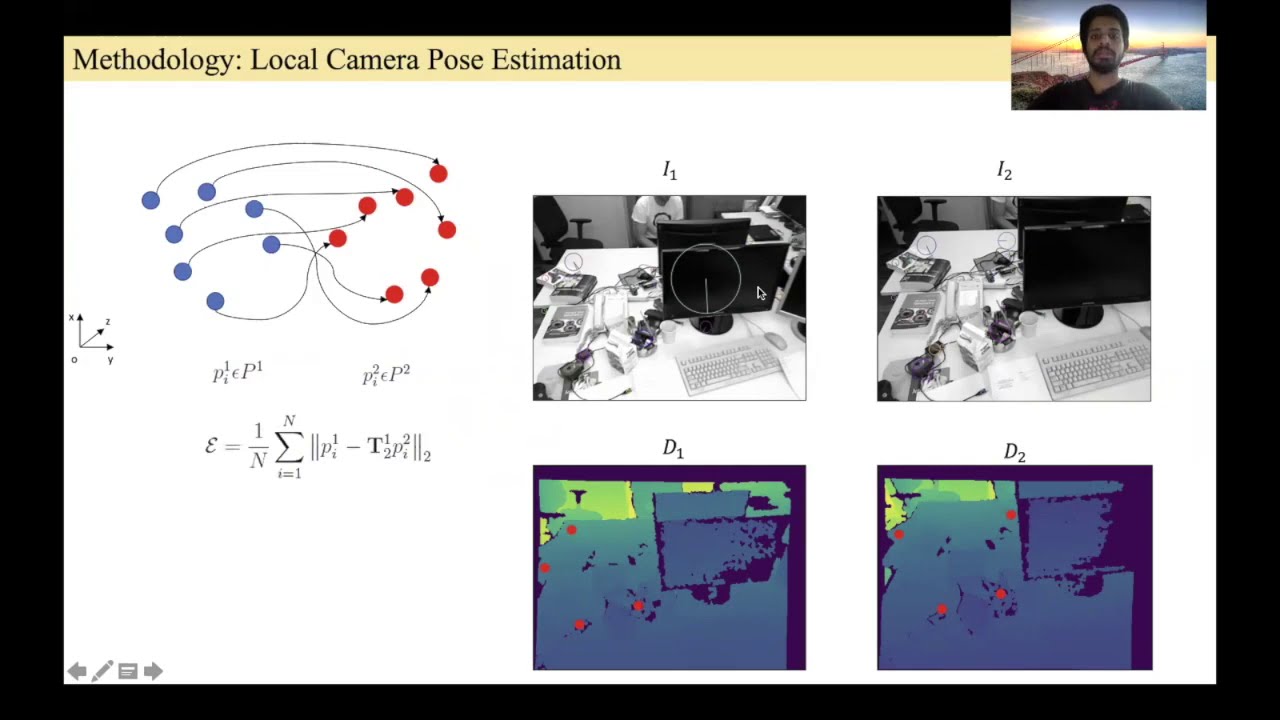 On Camera Pose Estimation for 3D Scene Reconstruction