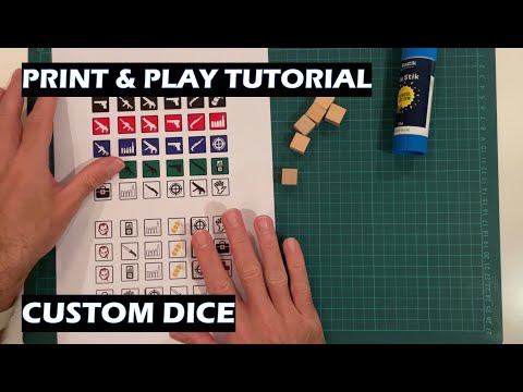 Building the custom dice for the PnP