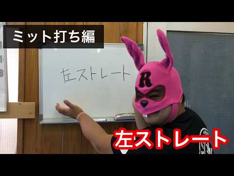 空手道場 拳心會館 ミット打ち編 左ストレート(左ジャブ)
