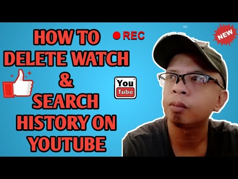 PAANO MAG DELETE NG WATCH AT SEARCH HISTORY SA YOUTUBE
