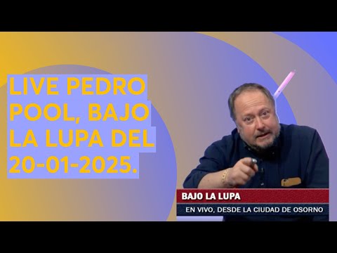 LIVE PEDRO POOL, BAJO LA LUPA DEL 20-01-2026.