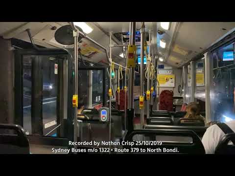 Sydney Buses m/o 1322 • Mercedes Benz O405NH CNG Custom Coaches Citaro • Video 2