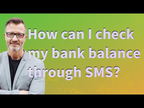 How can I check my bank balance through SMS?