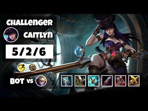 Caitlyn Bot Lane 11.13 Challenger Gameplay Replay S11 (5/2/6) - TURKISH