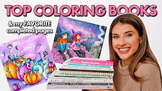 My TOP 10 COLORING BOOKS of 2024 (& My FAVORITE Completed Pages) 📚💖