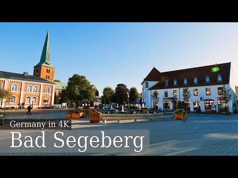【4K】 Bad Segeberg | Eine Tour am Morgen vom Stadtzentrum auf den Kalkberg und zum See