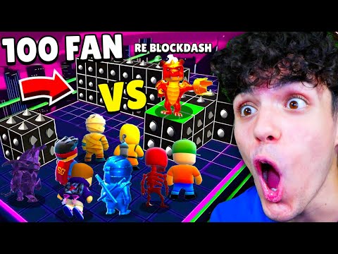 100 FAN SFIDANO IL "RE di BLOCKDASH" su STUMBLE GUYS!!😱 CHI LO BATTE ENTRA NEL TEAM!