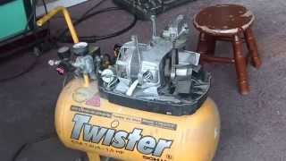 Air compressor conversion using a refrigerator compressor