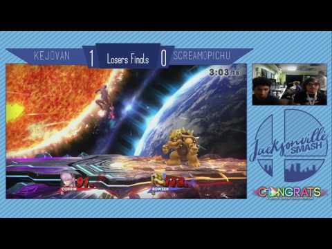 Jax Smash Weekly 5/18/17 - ScreamoPichu(Corrin) Vs KeJovan(Bowser) - Wii U Losers Finals