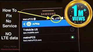 How to Fix No Service | No 4G LTE data | metroPCS APN Settings