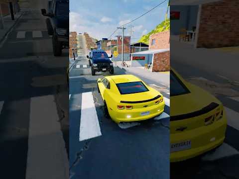 O VIZINHO QUER DESTRUIR O CAMARO! 😡😡😡 #beamngshorts #beamngdrive #familia #automobile