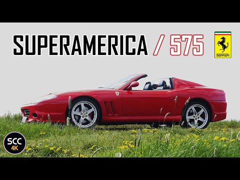 FERRARI 575 SUPERAMERICA | 4K | Test drive in top gear with 575M V12 engine sound - 540 BHP | SCC TV