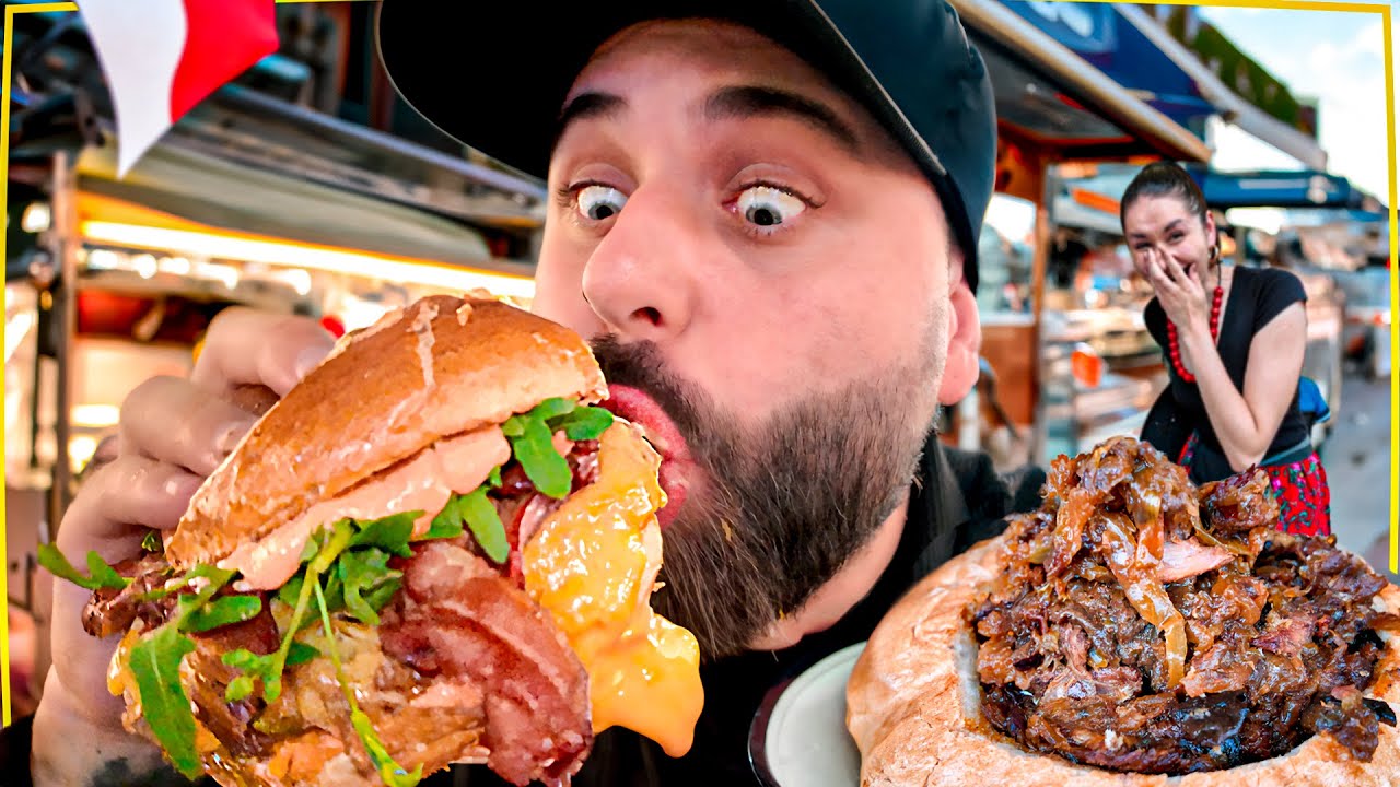 UM DIA INTEIRO PROVANDO COMIDAS DE RUA NA POLÔNIA🇵🇱