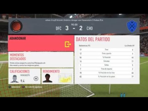 Daltónicos FC vs La Chola CF - IESA - Cuarta División - Estadísticas