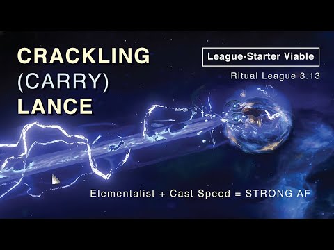 OMG!【Crackling Lance】is pretty STRONG as a league-starter ! ~ *1st Day Progress Ritual 3.13